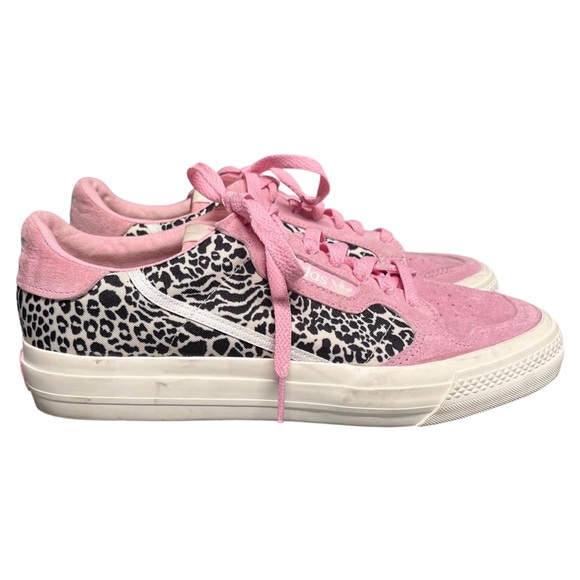 Adidas | Women’s Continental 80 Vulc Leopard Animal Print Low Top Sneakers - Picture 1 of 11